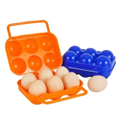 กล่องเก็บไข่ พลาสติก แบบ 6 หลุม ที่เก็บไข่ แบบพกพา