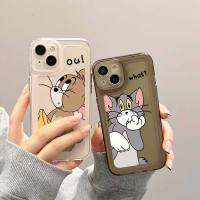 เคสโทรศัพท์มือถือแบบนิ่ม TPU ใส กันกระแทก กันรอยกล้อง ลายหนู แมวน่ารัก สําหรับ IPhone 11 14 13 12 Pro Max XS Max X XR 7+ 8 6 6S Plus