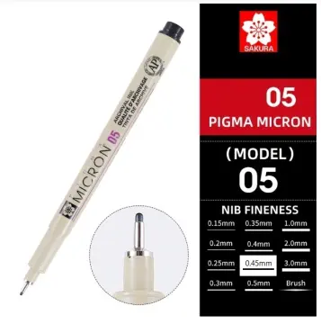 Sakura Pigma Micron 05 Black 0.45mm Line Width 1pcs