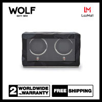 กล่องหมุน กล่องนาฬิกา WOLF1834 รุ่น MEMENTO MORI DOUBLE CUB WATCH WINDER (BLACK)