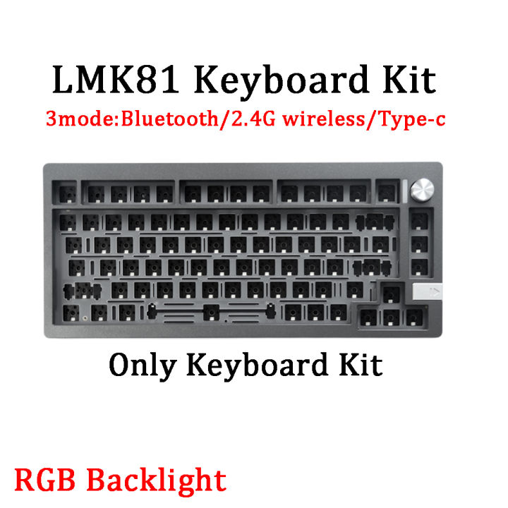 lmk81ที่กำหนดเองวิศวกรรมแป้นพิมพ์ชุด81คีย์-rgb-แสงไฟ-diy-วิศวกรรมแป้นพิมพ์ที่มีลูกบิดสำหรับคอมพิวเตอร์ตั้งโต๊ะแล็ปท็อป