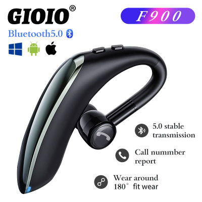 Business Bluetooth 5.0 Earphones 1PCS Wireless Headsets Stereo HD MIC Headphones For Driving F900 TWS For Xiaomi Samsung Huawei