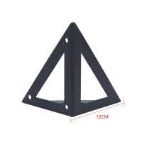 2pcs Black Triangle Shelf Bracket Wall Mounted Support Frame Metal Floating Fixed Bracket Wall Hanger Furniture Hardware