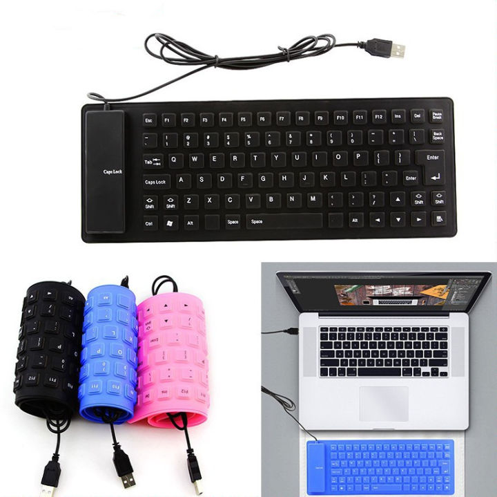 Foldable Flexible Keyboard Waterproof Usb Silicone Keyboard Lazada Ph 6885