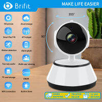 Brifit กล้อง WiFi ไร้สาย, ระบบกล้องรักษาความปลอดภัยภายในบ้าน, กล้องมองกลางคืนอินฟราเรดในร่ม, การหมุน 360 องศา, การตรวจจับคน/สัตว์เลี้ยงอัจฉริยะ, ที่เก็บการ์ด SD ในเครื่อง, การพูดคุยสองทาง, จอภาพเด็ก (ปลั๊กแบบสหรัฐฯ)