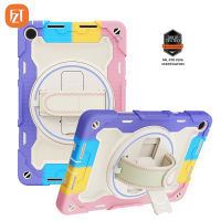 [มี Tali Bahu] สำหรับ Huawei MatePad SE 10.4 "(2023) FZT Casing Tablet ลายพราง PC + ฝาครอบกรอบซิลิโคนในตัวขายึดไหล่ยาวและสายรัดมือ