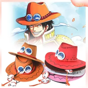 One Piece Portgas D Ace Hats Belt Bracelet Necklace Dagger Cosplay