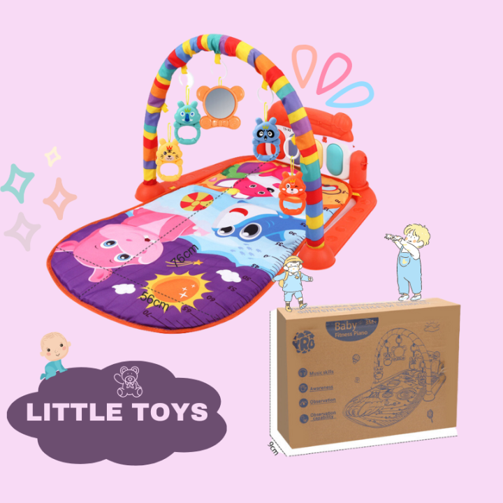 little-toys-เพยิมเด็ก-เพลยิมเด็กอ่อน-เพยิมโมบาย-เพยิมเปียโน-มีเสียงดนตรี-ลายการ์ตูน-ที่นอนดนตรีเด็กเล็ก-เสริมพัฒนาการ-พร้อมส่ง