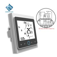 ✺◕ RS485/WIFI Smart Thermostat Google for 2 Pipe Fan Coil 24V Valve/220V Fan Different Voltage Saudi Arabia Special Controller