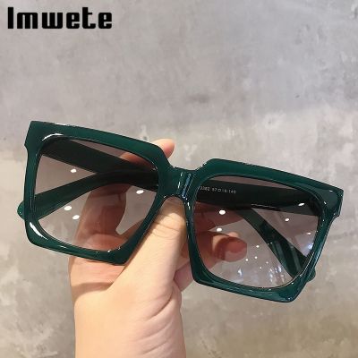 Imwete Vintage Square Sunglasses Women Sun Oversized Eyeglasses Men Brand Outdoors Spectacles Retro Trend Shades Eyewear UV400