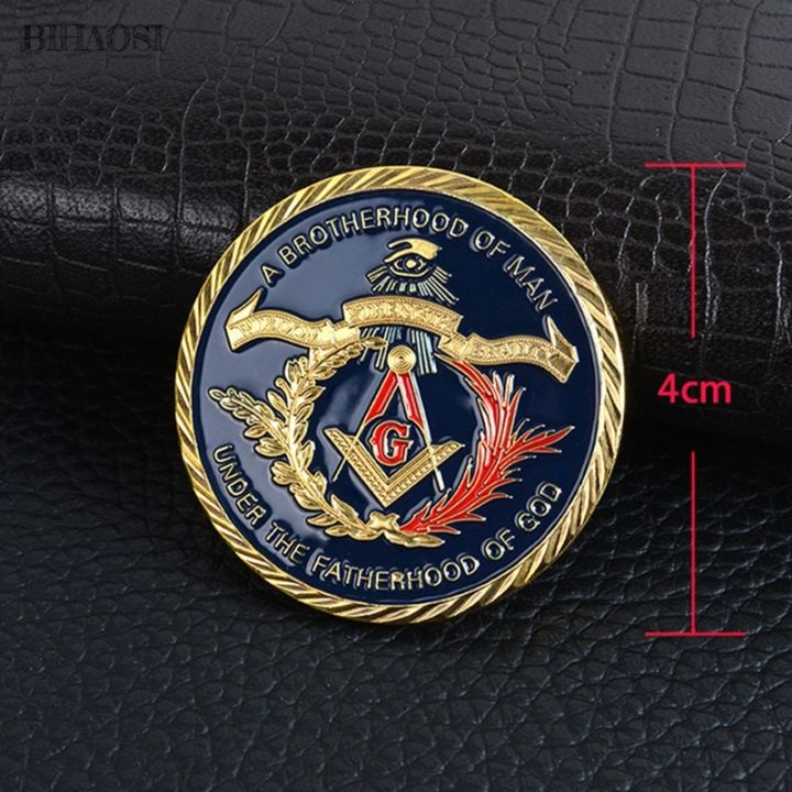 cc-freemasonry-coin-commemorative-gold-plated-two-color-dot-paint-european-collection-wholesale