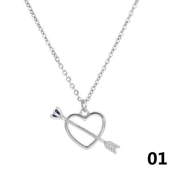 simple-fashion-heart-love-pink-zircon-pendant-necklace-for-women-inlaid-heart-clavicle-chain-necklace-party-gift-jewelry-collare