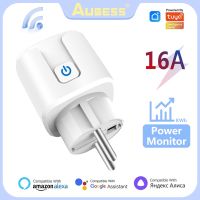 【สะดวก】 Aubess Tuya Wifi สมาร์ทซ็อกเก็ต EU 16A Alexa/alice Voice Remote Timer Plug Smart Home ผ่าน Smart Life การตรวจสอบพลังงานแบบเรียลไทม์