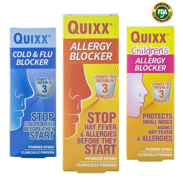 QUIXX ALLERGY COLD AND FLU BLOCKER NASAL SPRAY Lazada PH