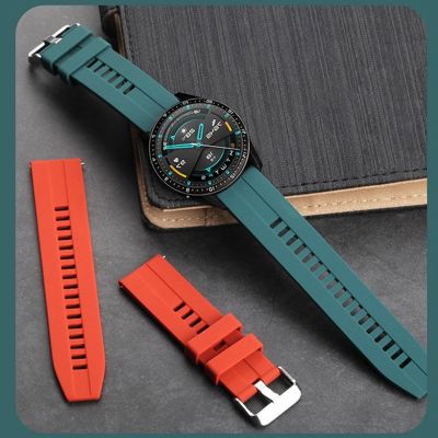 22mm Silicone Watch Band for Huawei Watch GT 2 46mm Soft Sport Strap Bracelet Watchband for Samsung Galaxy Watch 46mm Gear S3