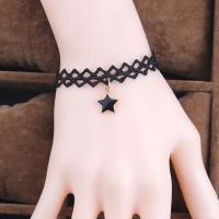 POH เครื่องประดับ Gothic VINTAGE จี้รูปดาว Hollow ลูกไม้ Charm สร้อยข้อมือกำไลข้อมือของขวัญ