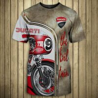 NEW High Quality Digital Printed Mens T-shirt Ducati Motorcycle Short Sleeved Casual Fashion Harajuku Hip-hop Brand