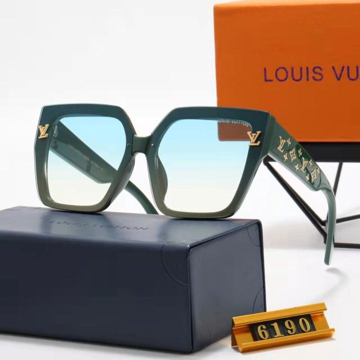 2022 mới Louis Vuitton sang trọng thương hiệu kính mát sang trọng xu hướng  thời trang cổ điển phụ nữ retro nam giới phi công phi công kính LV