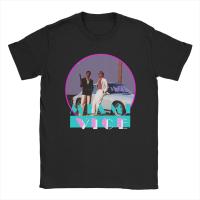 Men Miami Vice 80s Series T Shirts Retro Action TV Show Cotton Tops Funny Short Sleeve Round Collar Tees Big Size T-Shirt