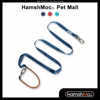 HamshMoc 5 In 1 สายจูงสุนัข อเนกประสงค์ ปรับได้ แฮนด์ฟรี สําหรับฝึกสุนัข 2 ตัว 1