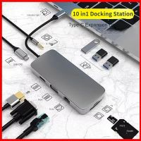 USB C HUB Type C To HDMI-Compatible 4K Adapter VGA RJ45 SD TF Card Reader 3.5MM Hub for Macbook IPad Pro Air M1 Type-C Splitter