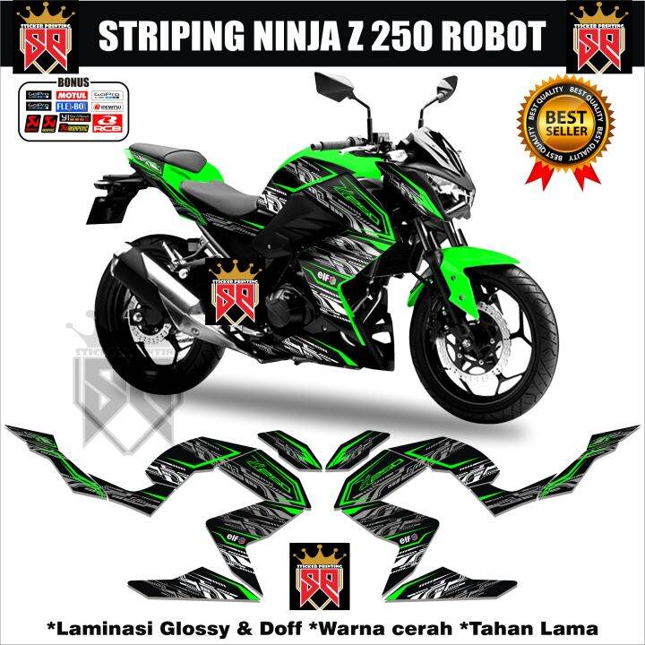 DECAL STRIPING VARIASI KAWASAKI NINJA Z250 / STICKER NINJA Z 250