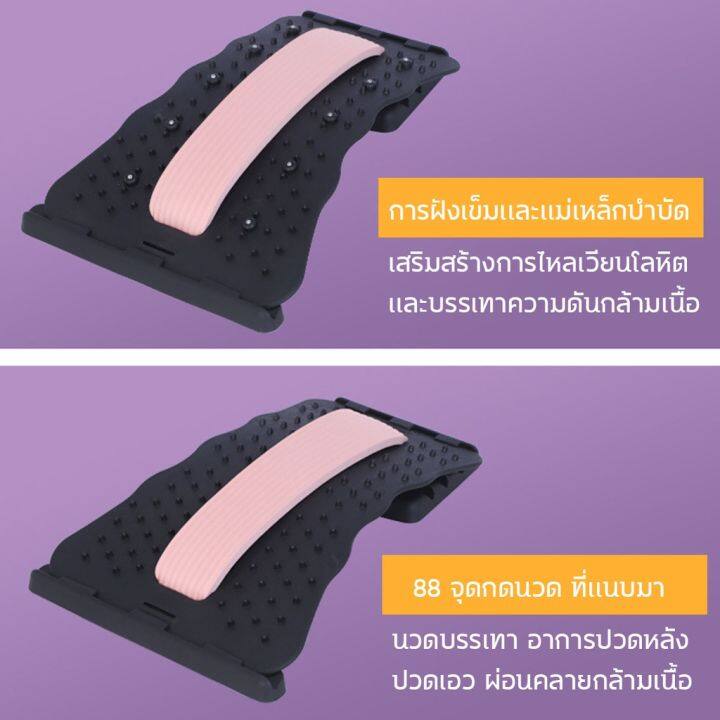 rc-ที่รองหลัง-ที่พิงหลัง-พนักพิงหลัง-แก้ปวดหลัง-นวดหลัง-พิงหลัง-ปรับได้-4-ระดับ-ขนาด-14x37cm