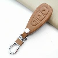 ♝ 2022 Hot Sale Leather Key Chain Ring Cover Case Holder For Ford Focus 2 3 4 MK2 MK3 MK4 Kuga Edge Mondeo Fusion Ecosport Fiesta