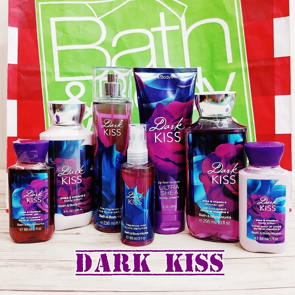 Bath And Body Works Dark Kiss Body Cream, Shower Gel And Fine Fragrance ...