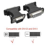 New DVI Female to VGA male adapter DVI-D 24+1  DVI-I 24+5  dual link ADAPTOR Converter Adapters