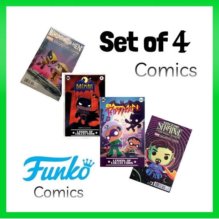 Funko Comics! Set of 4 - M a r v e l & Dc Collector Corps Exclusive |  Lazada PH