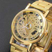 【YF】❂◊  Men Watches Luxury Gold Fashion Transparent Mens reloj hombre heren horloge