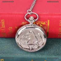 High Quality Full Metal Silver Watch Pendant Mens Quartz Pocket Watch Necklace