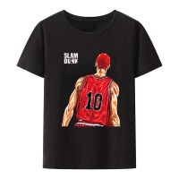 Slam Dunk Tshirt Men Shirts Sakuragi Hanamichi Oversized Short Sleeve Japan Anime Sport Streetwear Korea Trend Tees Basketball