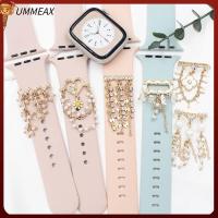 UMMEAX โลหะสำหรับตกแต่ง กำไลข้อมือสร้อยข้อมือ เพชรไข่มุก เครื่องประดับสายนาฬิกา เสน่ห์ของสายรัดข้อมือ โซ่ประดับตกแต่ง แหวนตกแต่ง