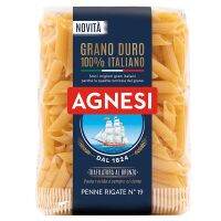 Agnesi Bronzo Penne Rigate No.19 Grano Duro Italiano 500g. Fast delivery spagetti pasta