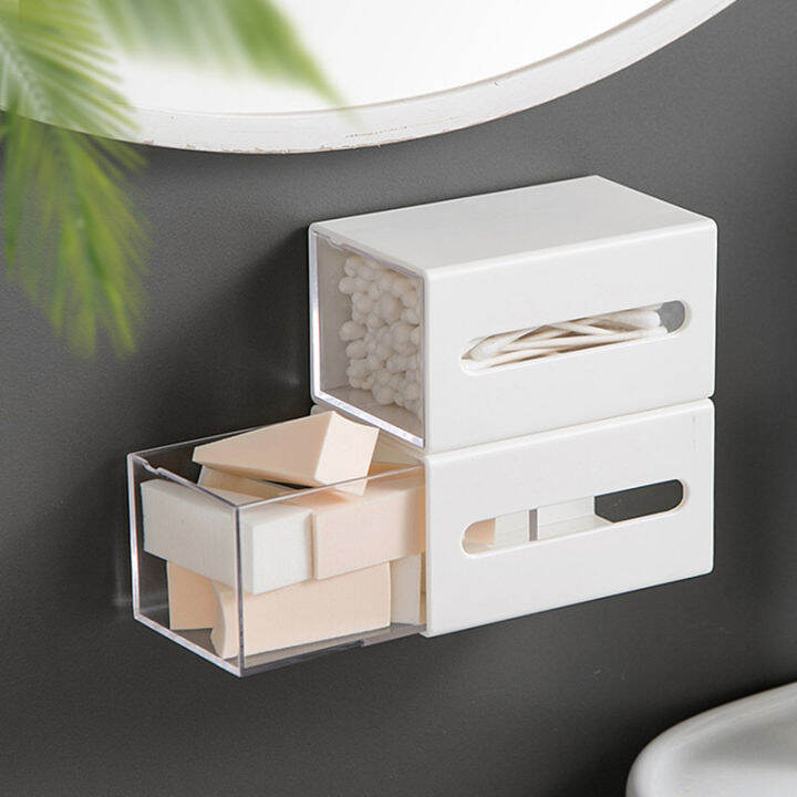 cotton-storage-box-powder-puff-storage-case-wall-mounted-storage-box-makeup-storage-container-dormitory-storage-solution