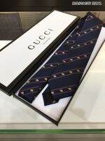 ขาย Gucciの Tie สำหรับ Men 100% Jacquard ผ้าไหม Handmade ประณีตแฟชั่น Elegance สง่างาม WHT100118พ่อปัจจุบันสามีของขวัญ