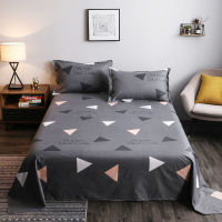 (Bed sheet + pillowcase) 3-piece set of bed sheet, single-piece student dormitory, single double bed sheet, washed cotton