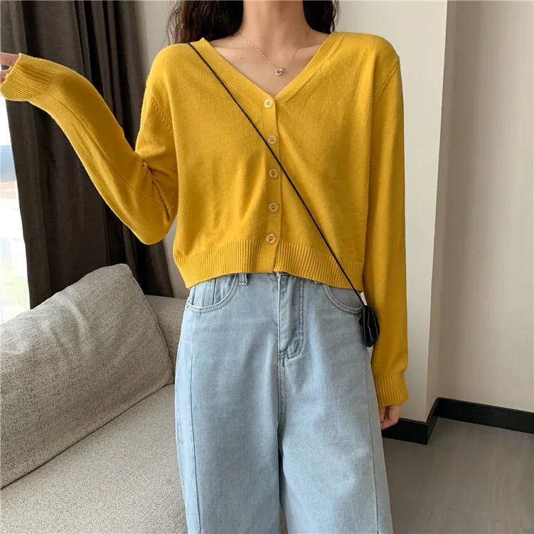 Áo len Cardigan croptop nữ dáng ngắn tay dài khoác mỏng 6 màu phong cách Hàn Quốc nhẹ nhàng trẻ trung năng động AL11 | Lazada.vn Áo Len Cardigan Croptop Nữ Dáng Ngắn Tay Dài Khoác Mỏng 6 Màu Phong Cách Hàn Quốc Nhẹ Nhàng Trẻ Trung Năng Động Al11 | Lazada.Vn