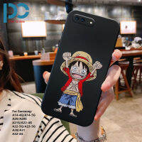 การ์ตูนวันพีชเคสโทรศัพท์ Luffy สำหรับ Samsung A14 A14 A20 A20S A21S A22 A22 A23 A32 A30แฟชั่นกันกระแทกขอบตรงเคสป้องกัน TPU