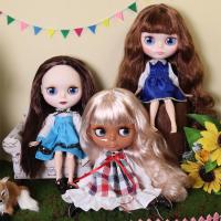 ICY DBS Blyth Doll 16 BJD Joint Body 30cm Nude Doll White Skin Tan Skin Dark Skin Special Price Girls Gift Random Eyes Colors