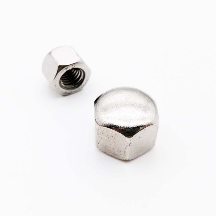 1-10pcs-din917-304-stainless-steel-hex-hexagon-decor-short-low-cover-cap-acorn-nut-for-m3-m4-m5-m6-m8-m10-m12-m14-m16-screw-bolt-nails-screws-fastener