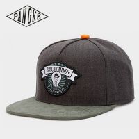 【Explosion umbrella】 PANGKB ยี่ห้อ BRIGHT MINDS หมวกแฟชั่นสีเทา Hip Hop Street Dance Snapback หมวกสำหรับผู้ชายผู้หญิงผู้ใหญ่กลางแจ้ง Casual Sun เบสบอลหมวก