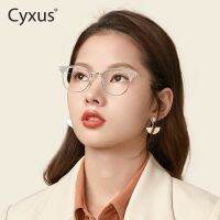 Cyxus แว่นตา ป้องกันแสงสีฟ้า กรอบคิ้ว สไตล์เร ออกแบบแว่นตาคอมพิวเตอร์ เลนส์ PC ใส แฟชั่นผู้ชายทั่วไป 8019