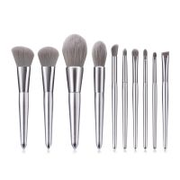 【cw】 10Pcs Makeup Brushes Set Tools Foundation Blush Eyeshadow Eyeliner Make Up