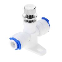 Reverse Osmosis 1/4 quot; Hose RO Water Flow Adjust Valve Regulator Waterflow Control Valve Connector Fitting Water Speed Controller