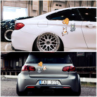 Scratch Car Scratches Cat White Stickers Motorcycle Fun Funny Pet