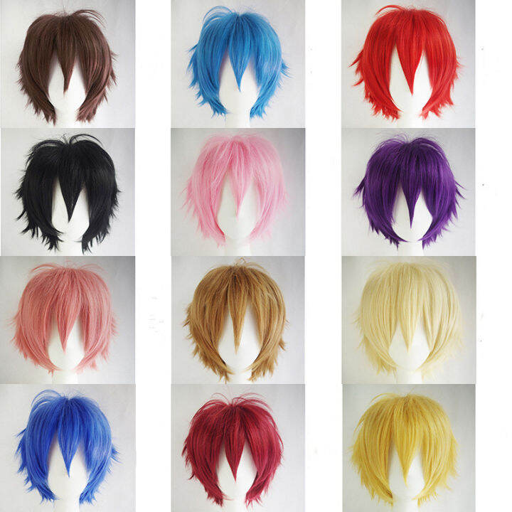 TSE European and American wig men's cos anime wig set cosplay short