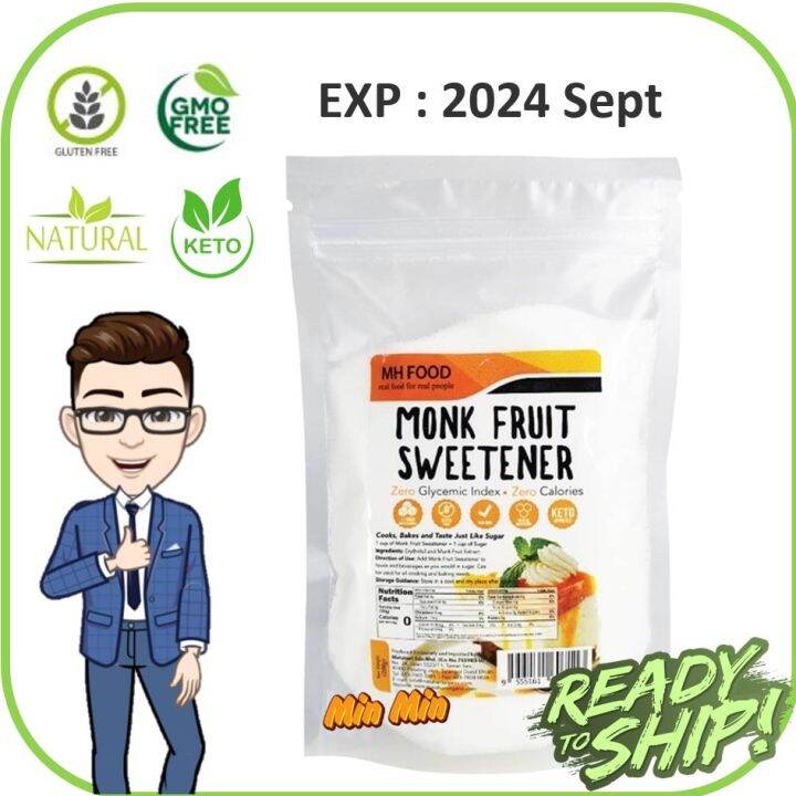 MH FOOD Monk Fruit Sweetener 200gm 罗汉果代糖 keto diet zero calorie zero